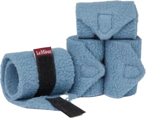 LeMieux Toy Pony Bandages for Toy Pony - Fleece - Simple Fastening - Suitable for Ages 3 Years   - Ice Blue