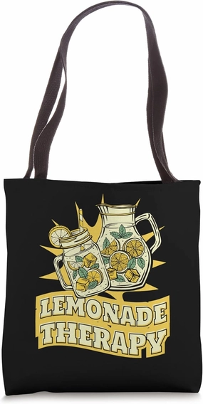 Lemonade Therapy Cardboard Lemon Juice Lemonade Stand Tote Bag