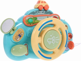 Lightweight Interactive Steering Wheel for Safe Material Driving Experience with Engaging Learning for Indoor and