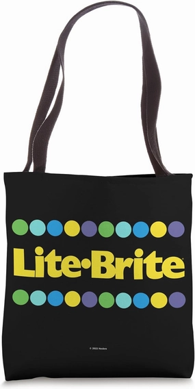 Lite-Brite Logo With Pegs Tote Bag
