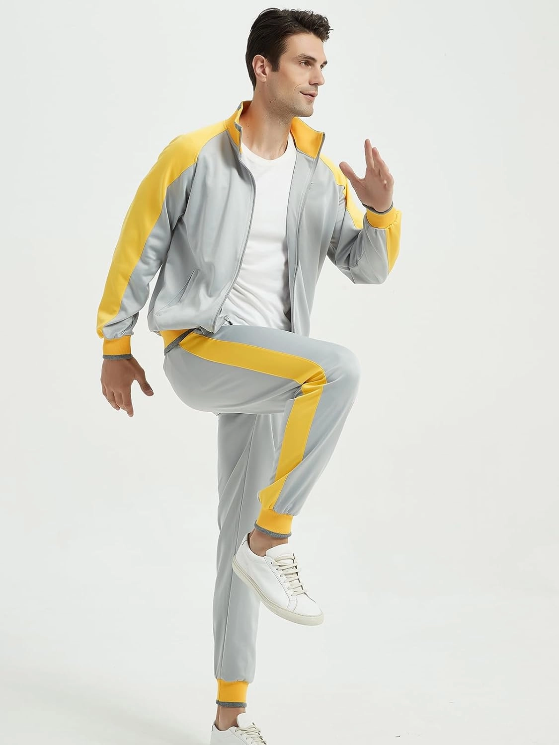 Litteking Men's Tracksuits Sweat Suit Casual Long Sleeve 2 Piece Outfit Sports Jogging Suits Set