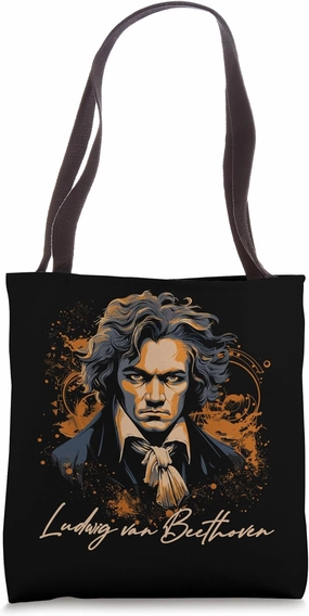 Ludwig van Beethoven Piano Musician Symphony Composer Tote Bag