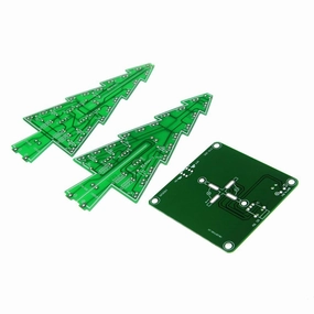 Lysee 3D Printer Parts & Accessories - 3D Circuit Christmas Tree LED Flash DIY Kit Parts Glitter Electronic Learning Set SGA998 - (Color: as Show)