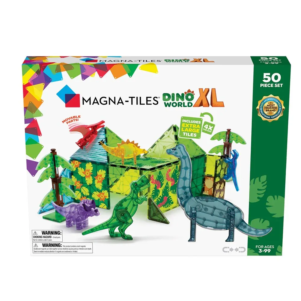 Magnatiles Dino World XL - 5o Piece Set