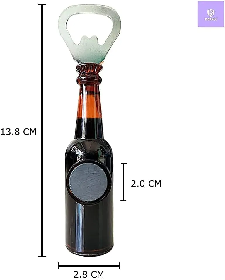 Magnetic Beer Bottle Opener Figure Beer Bottle Bar Refrigerator Decor Unique Birthday Gifts Collection (Budweiser)