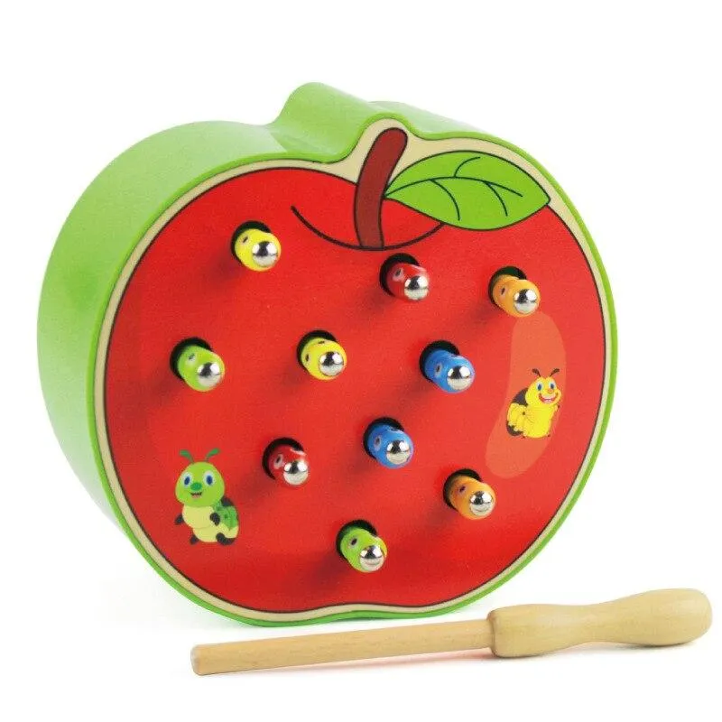 Magnetic Fishing Fun - Worm Game For Children