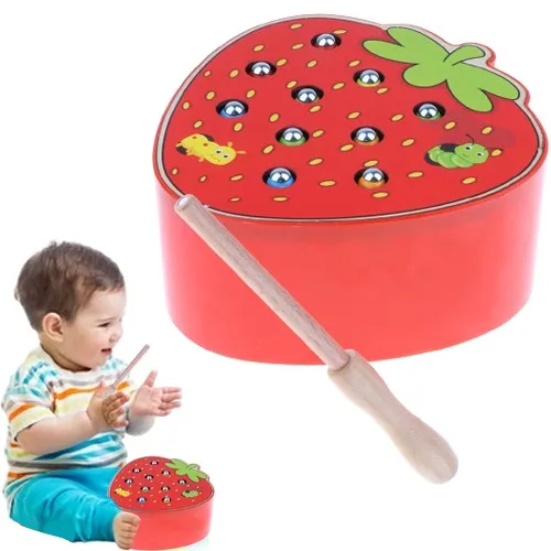 Magnetic Fishing Fun - Worm Game For Children