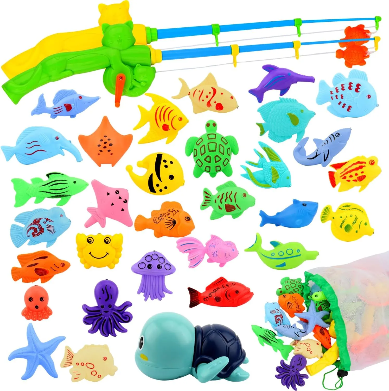 Magnetic Fishing Pool Toy Set - Fun Fish Game for Kids