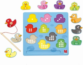 Magnetic Duck Puzzle - Wooden Puzzle for Children - Ages 2 and up