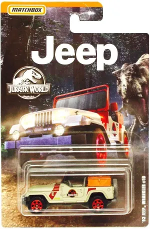 Matchbox '93 Jeep Wrangler #10 Jurassic World Diecast 1:64 Scale