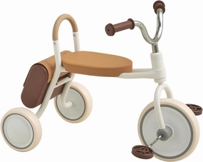 Mate Toddler Tricycle Age 2.5-4 Kids First Birthday Gift Toy Bike with Handlebar Grips & Storage for Outdoor Play (White)