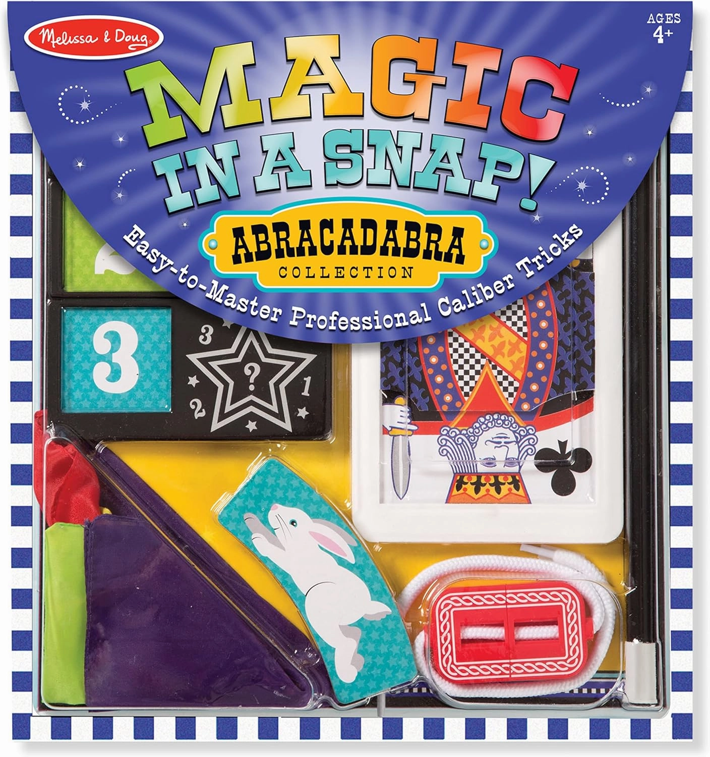 Melissa & Doug Magic in a Snap! Abracadabra Collection Magic Tricks Set (10 pcs)