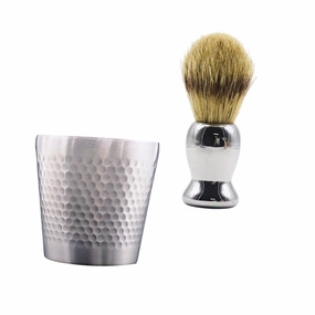 Men's Shaving Brush Set Complete Beard Grooming Kit Shaving Bowl Safe for Long-term Use Simple Design
