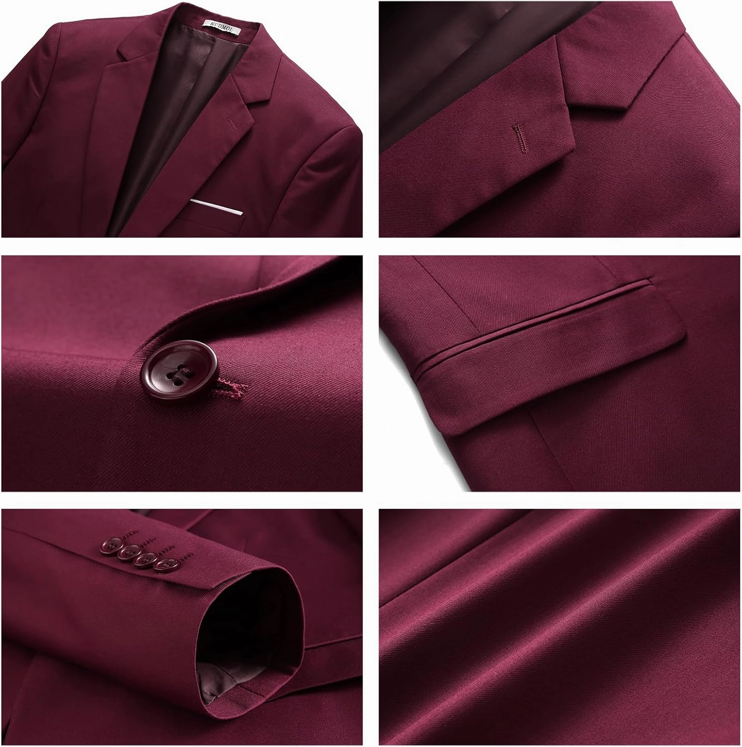 Mens Suits 2 Piece Slim Fit Casual One Button Solid Suits for Mens Business Wedding Party Jacket Blazer & Pants Set
