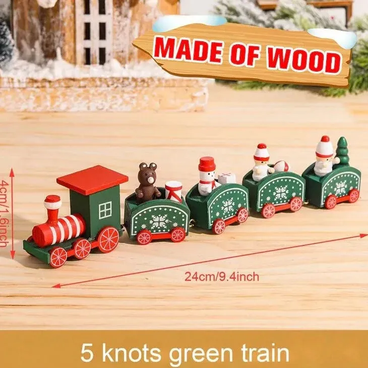 Merry Christmas Train Ornament Set