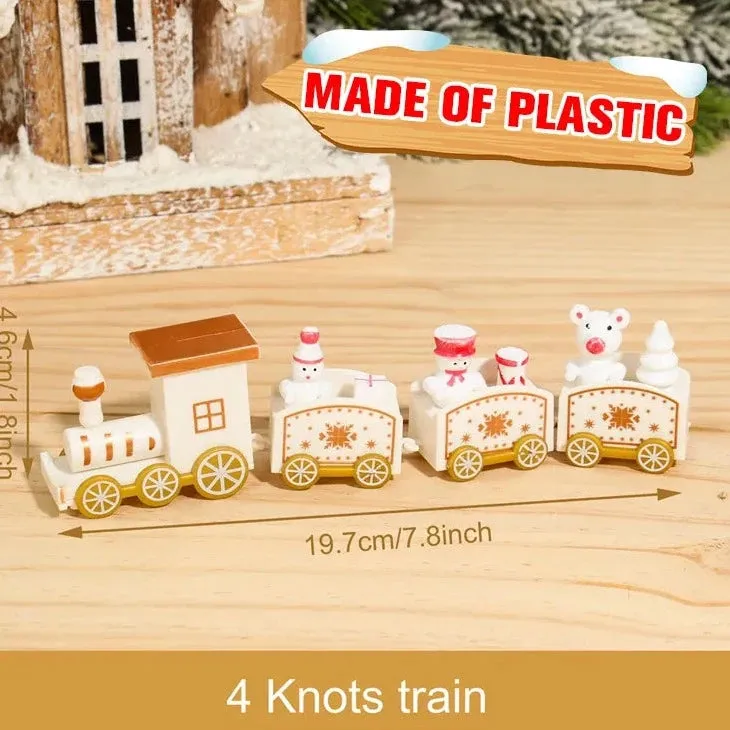 Merry Christmas Train Ornament Set
