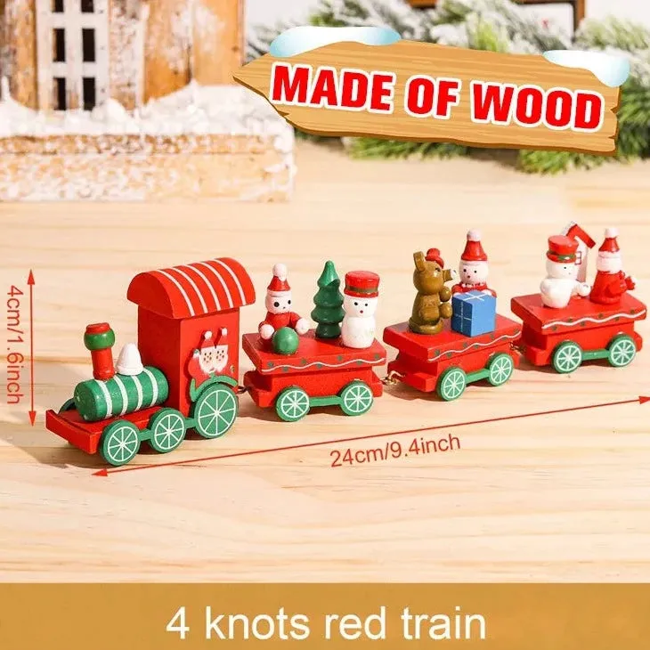 Merry Christmas Train Ornament Set