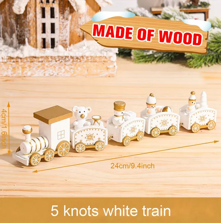 Merry Christmas Train Ornament Set