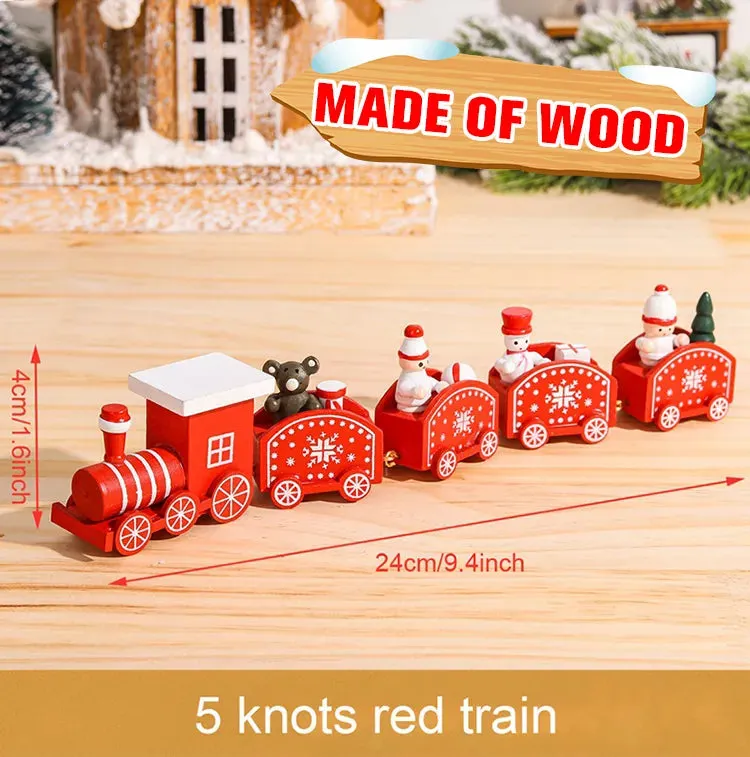 Merry Christmas Train Ornament Set
