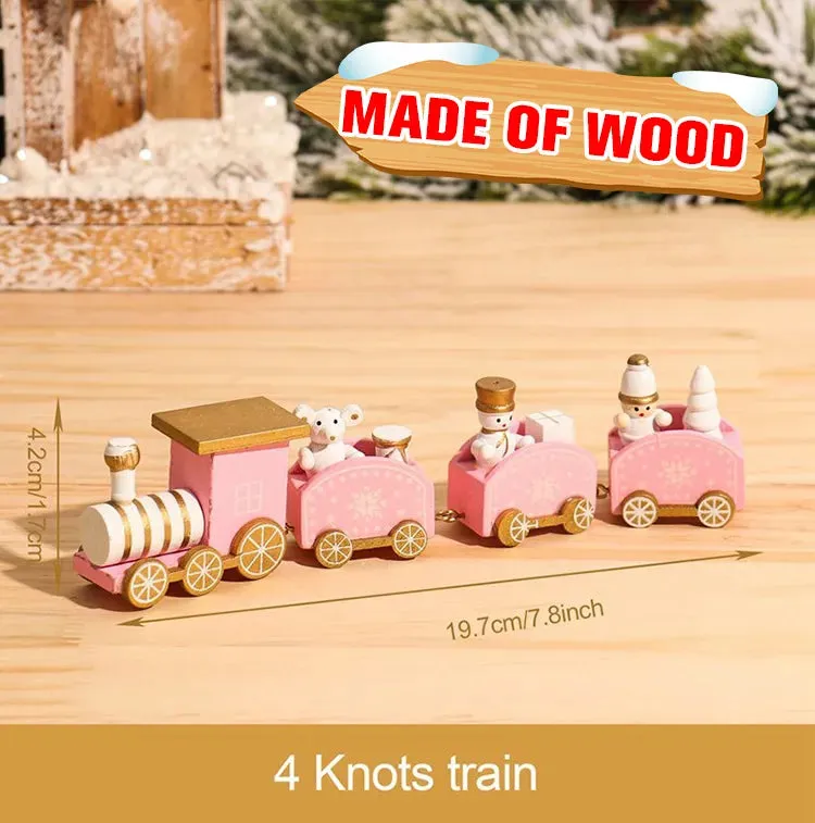 Merry Christmas Train Ornament Set
