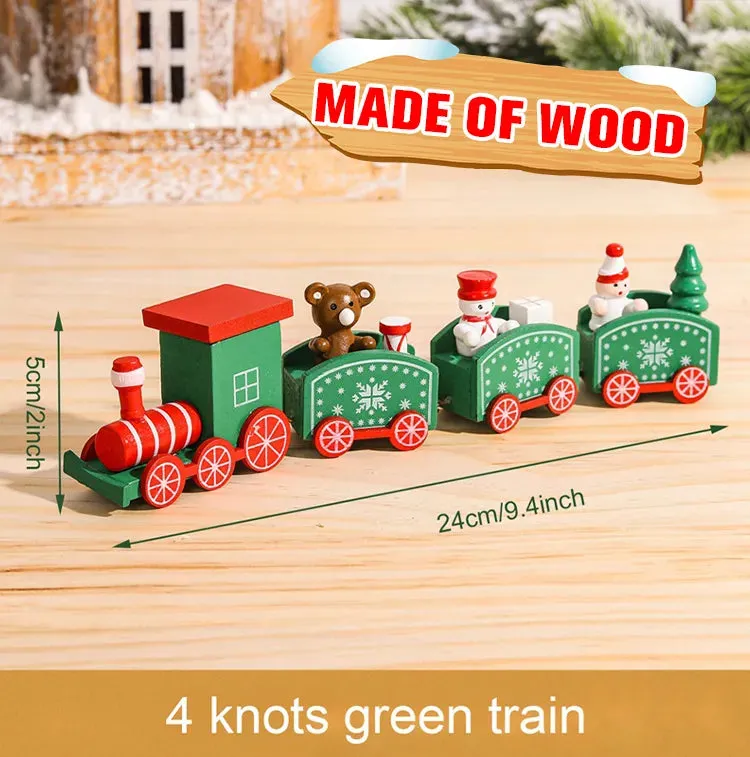 Merry Christmas Train Ornament Set