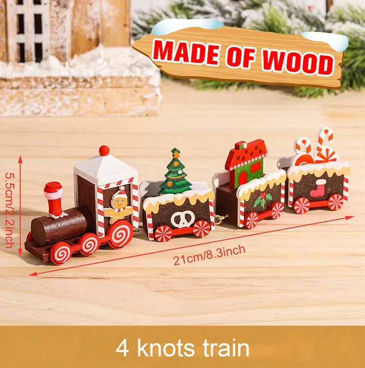 Merry Christmas Train Ornament Set