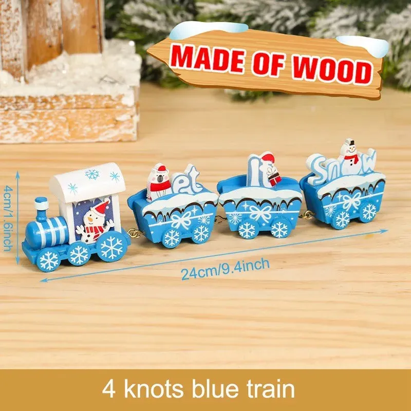 Merry Christmas Train Ornament Set