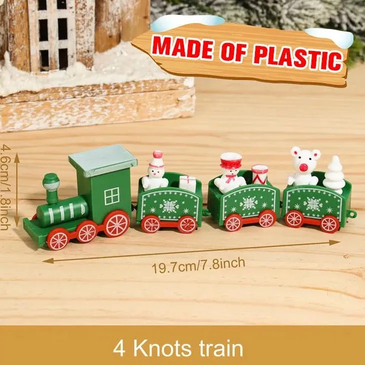 Merry Christmas Train Ornament Set