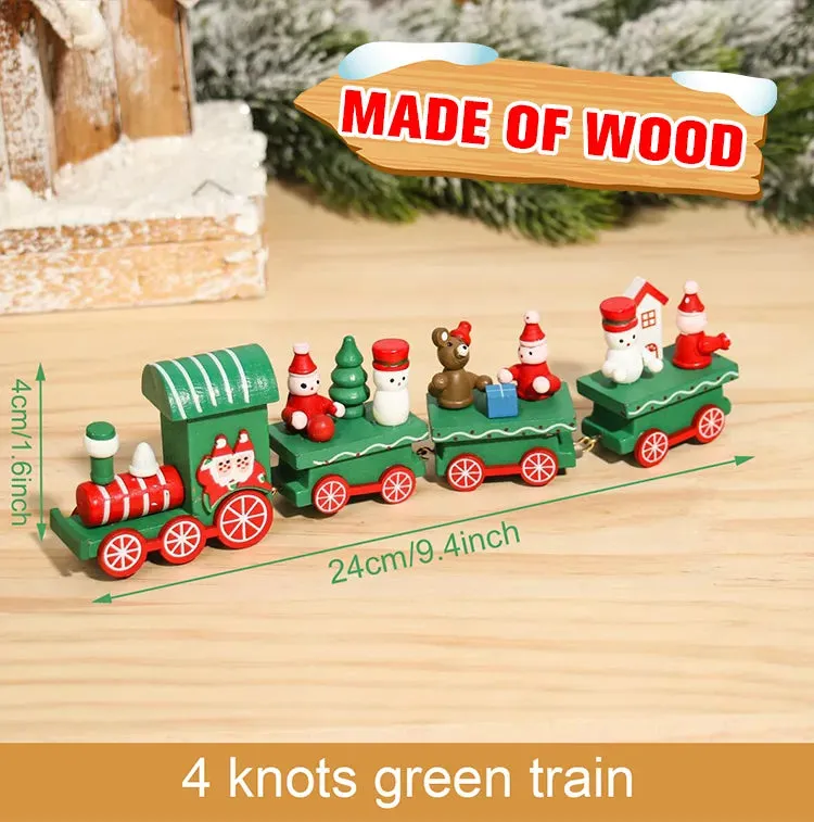 Merry Christmas Train Ornament Set