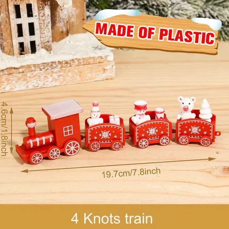 Merry Christmas Train Ornament Set
