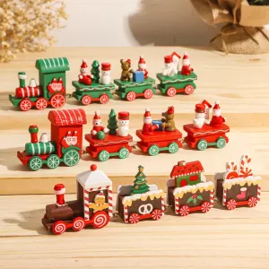 Merry Christmas Train Ornament Set