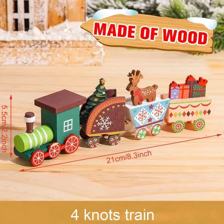 Merry Christmas Train Ornament Set