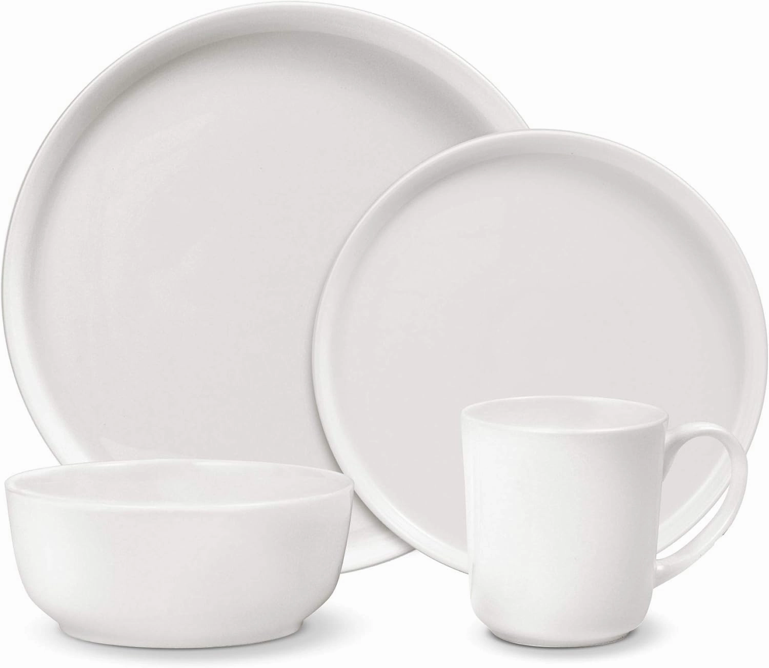 Mikasa 5266100 Samantha Chip-Resistant 16 Piece Set, Service for 4 White