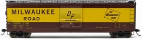 Milwaukee Road Box Car with Sliding Door Running Number 2118 HO Scale Train Rolling Stock HR6584C