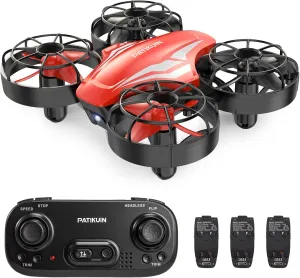 Mini Drone for Kids and Beginners, Remote Control Helicopter Quadcopter with 3 Modular Batteries, Headless Mode, Auto Hovering, 3 Speed Modes, Indoor RC Pocket Plane Gift for Boys and Girls