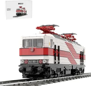 MOC-212207 BR212 German Electric Locomotive Building Blocks Set – Classic Railway Train Model, Detailed Engineering Display, 1340 Pieces