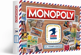 Monopoly: U.S. Stamps Edition | Buy, Sell, Trade Iconic & Collectible USPS Stamps | Classic Monopoly Game | Officially-Licensed United States Postal Service Merchandise