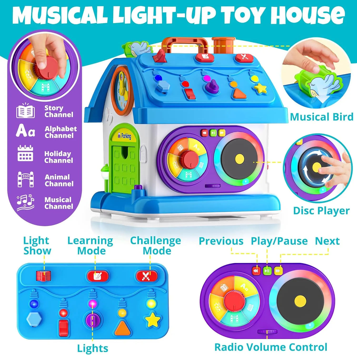 Montessori Toys for 1 Year Old Boy Girl Gifts, 1st Birthday for One Year Old Boys Girl First Gift Baby Toy 12-18 Months, Educational Learning Toddler Toys 1-2