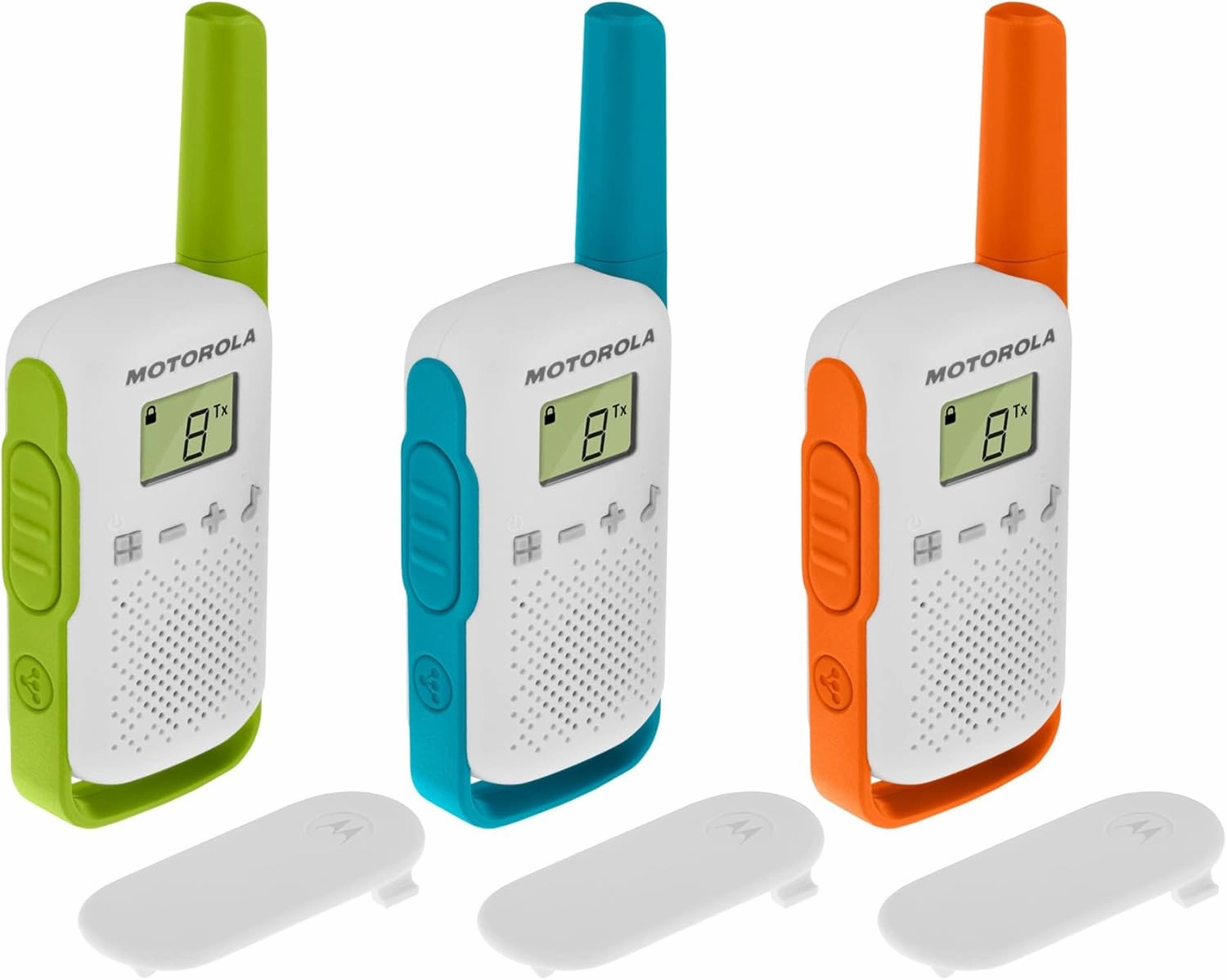 Motorola Solutions Talkabout T110TP, Kids Two-Way, Boys Girls Walkie Talkie Safety & Privacy Easy Pairing, 16 Mile, 3 Pack