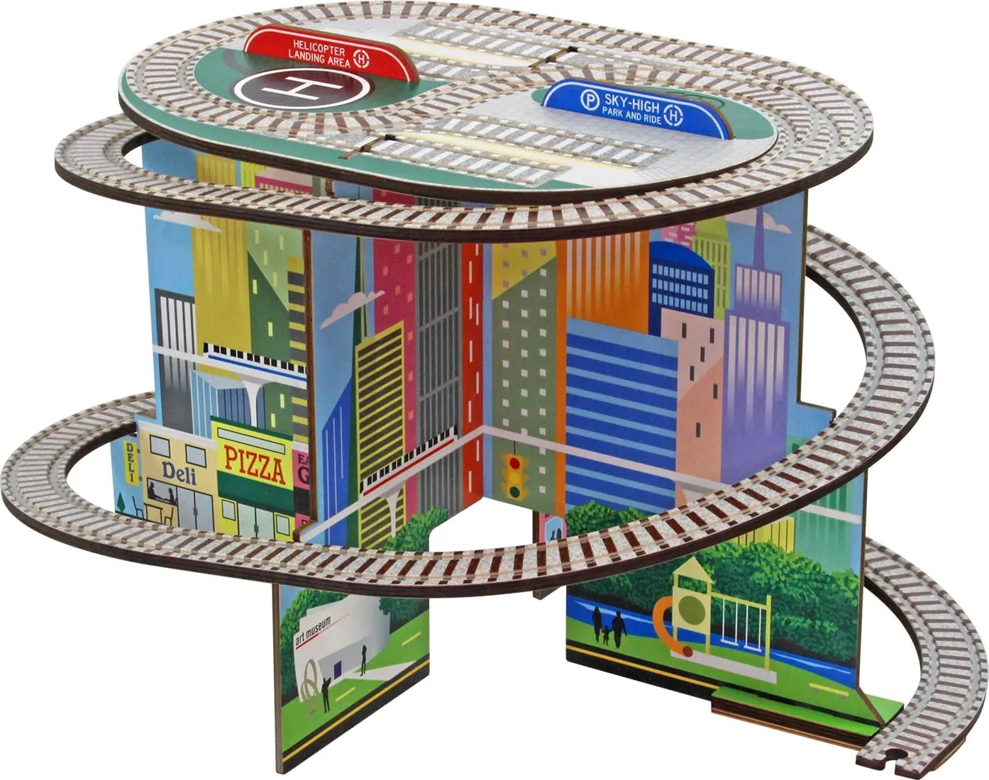 Mountain Spiral Railway, Printed Table Top Spiral - Made in USA