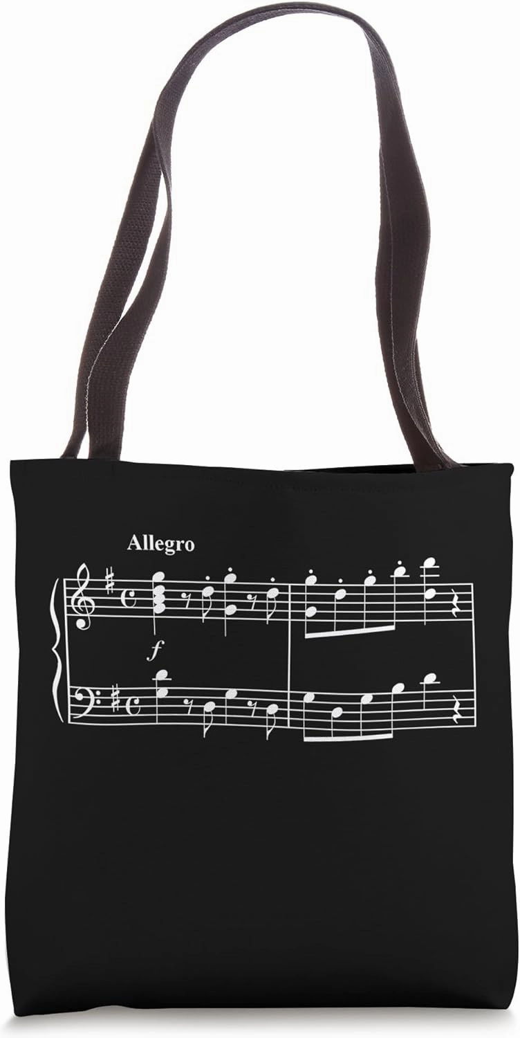 Mozart Eine Kleine Nachtmusik Music Notation Tote Bag