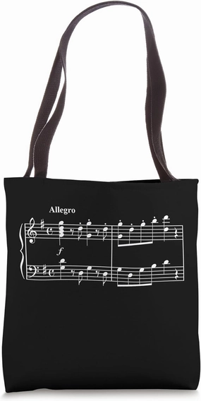 Mozart Eine Kleine Nachtmusik Music Notation Tote Bag
