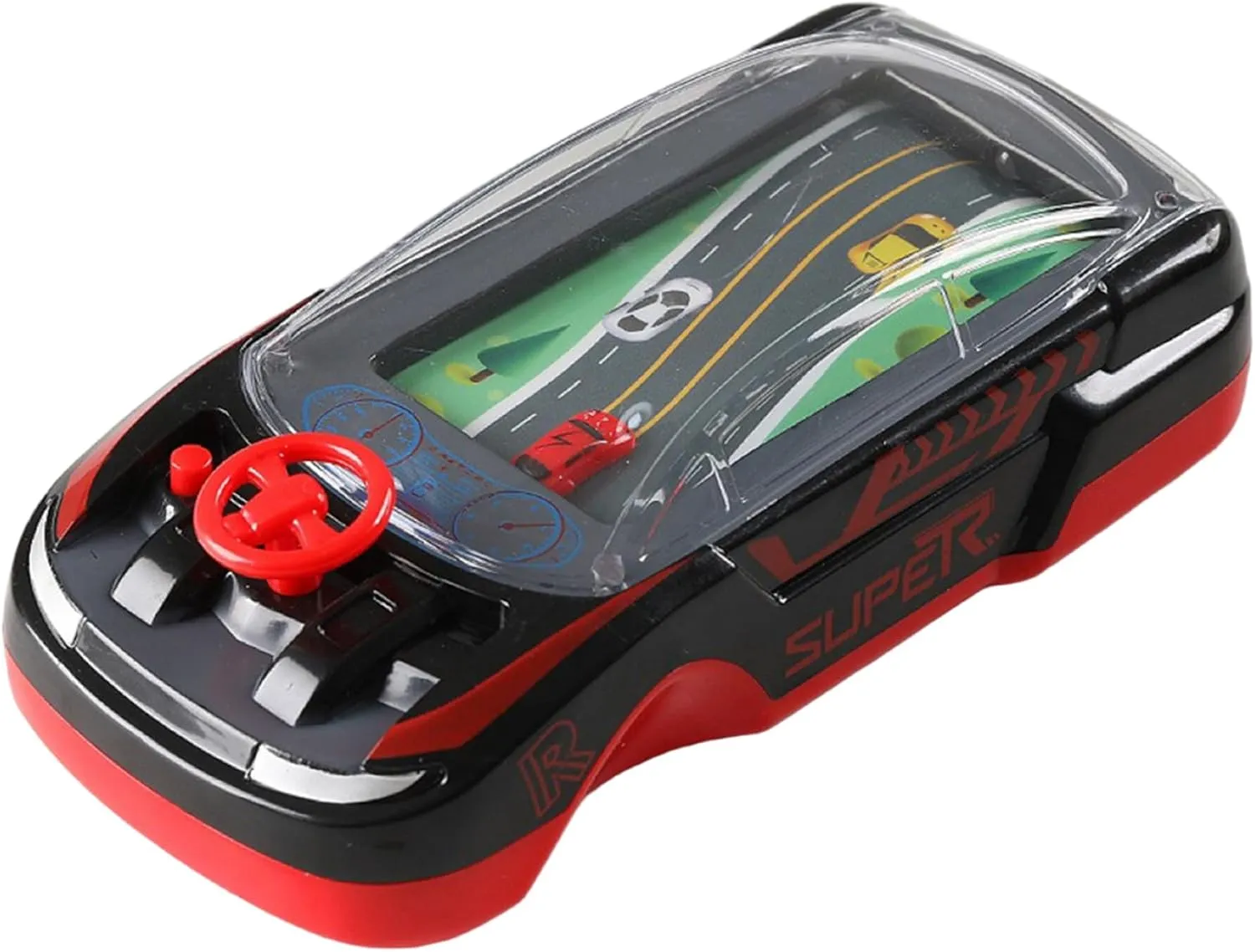 Musical Steering Wheel Toys, Handheld Games for Kids, Black Simulated Driving Racing Car Game, Interactive Plastic Car Racing Steering Wheel Toy