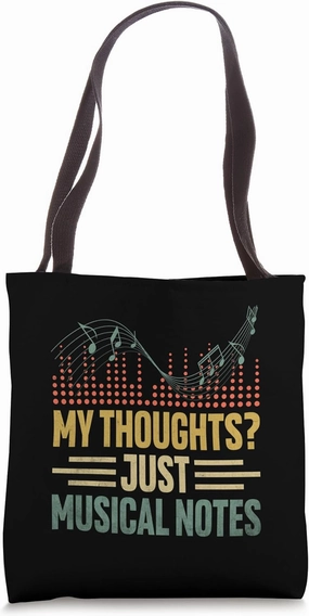 My Thoughts Just Musical Notes Music Composer Compose Tote Bag