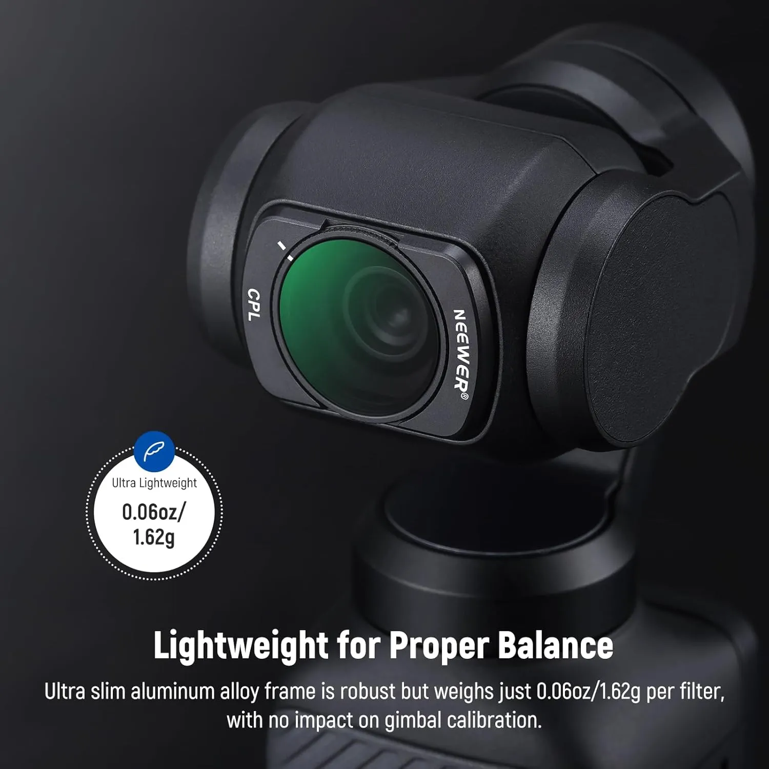 NEEWER HD CPL ND16 ND64 ND256 Filter Kit Compatible with DJI OSMO Pocket 3 Creator Combo Accessories Magnetic Action Camera Neutral Density Polarising Filter Optical Glass Aluminum Frame