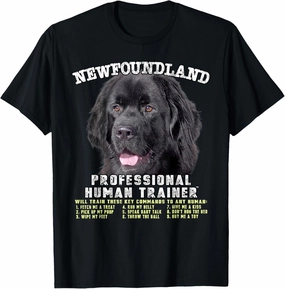 Newfoundland Dog Professional Human Trainer T-Shirt