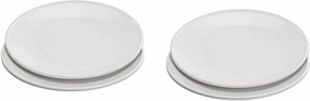 Nordic Ware Microwave Everyday Dinner Plates, Set of 4, white, 10 Inch