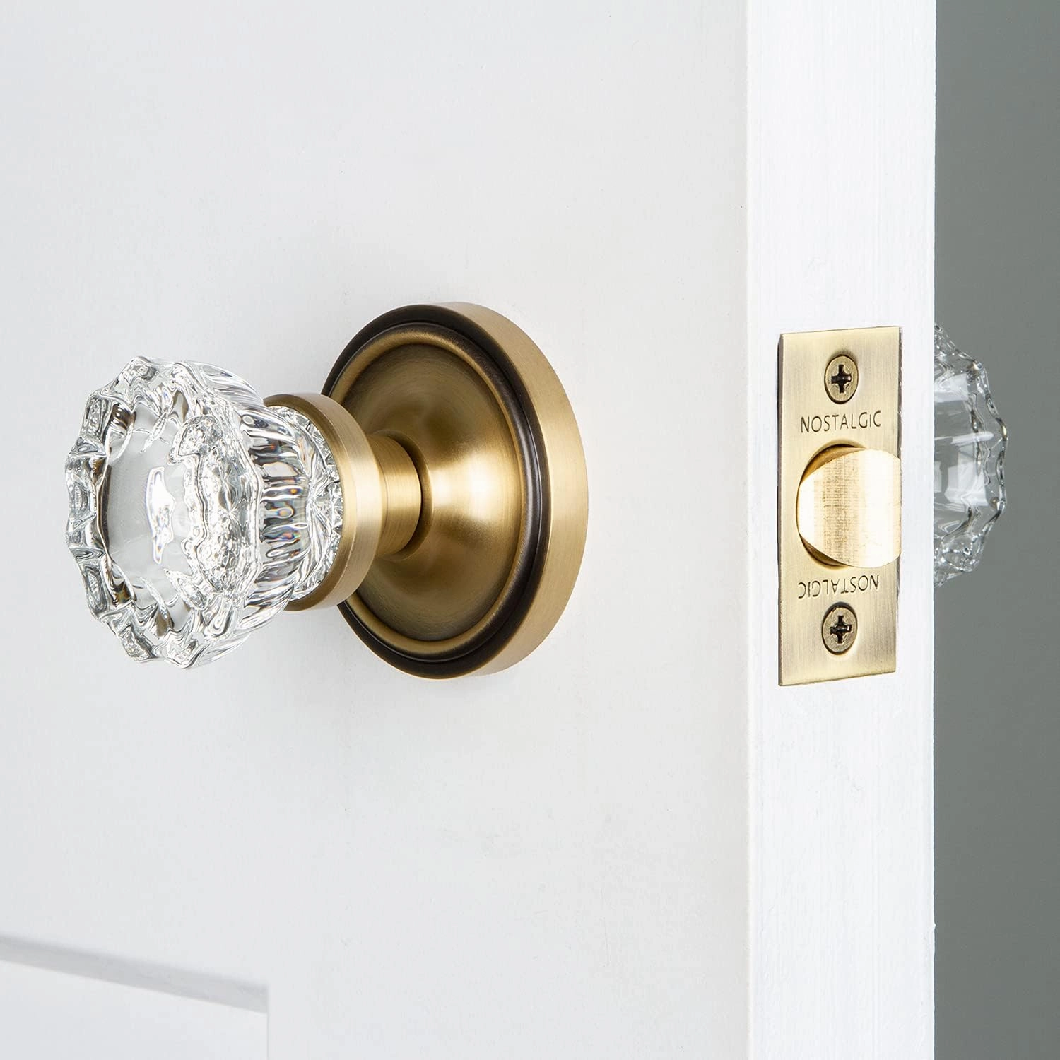 Nostalgic Warehouse Classic Rosette with Crystal Door Knob