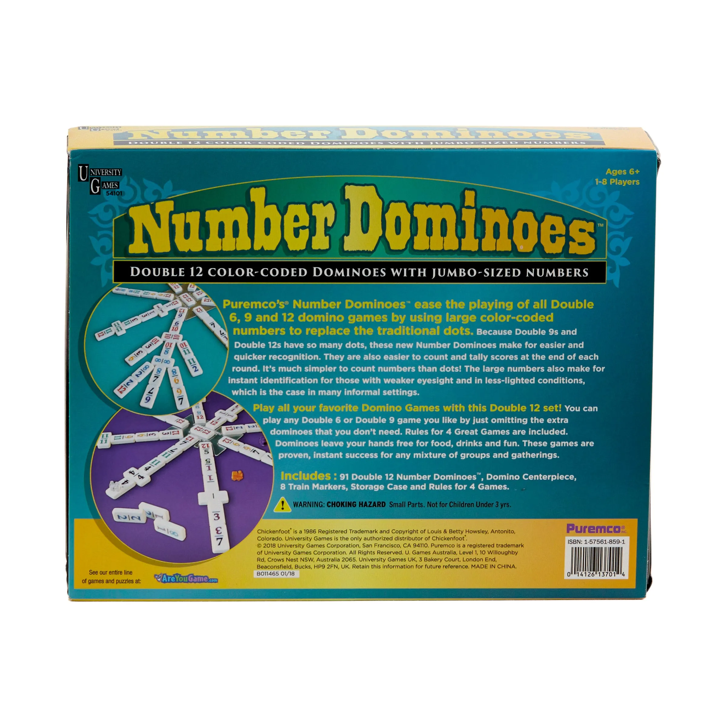Number Dominoes - Premium Double 12 Set