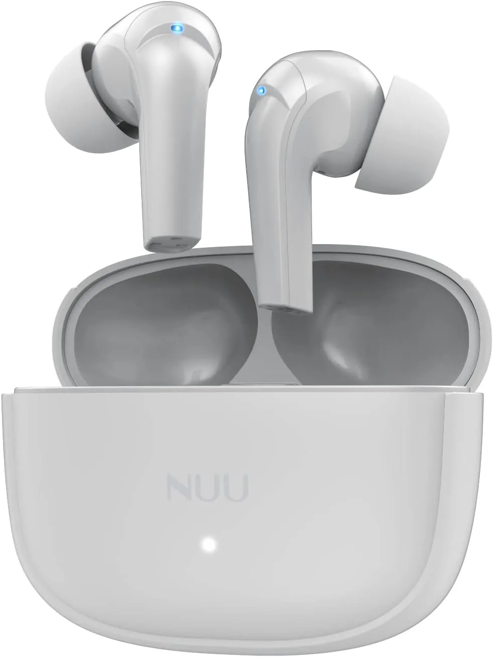 NUU Buds A | Active Noise Cancelling Wireless Earbuds | 30 Hours Playtime | Pearl White, Compatible with Bluetooth, Auriculares